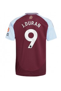 Aston Villa Jhon Duran #9 Jalkapallovaatteet Kotipaita 2024-25 Lyhythihainen